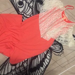 Long Peach Beach Dress